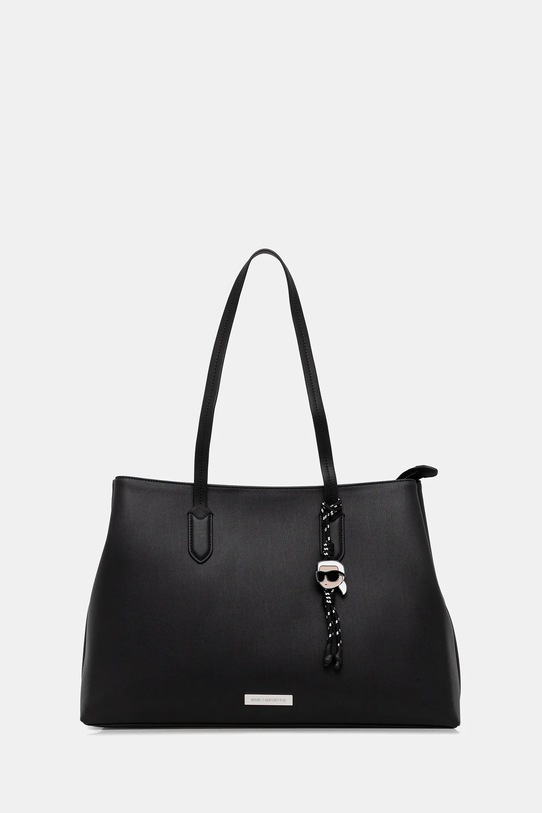 Karl Lagerfeld torebka IKON mieści A4 czarny B1W30001