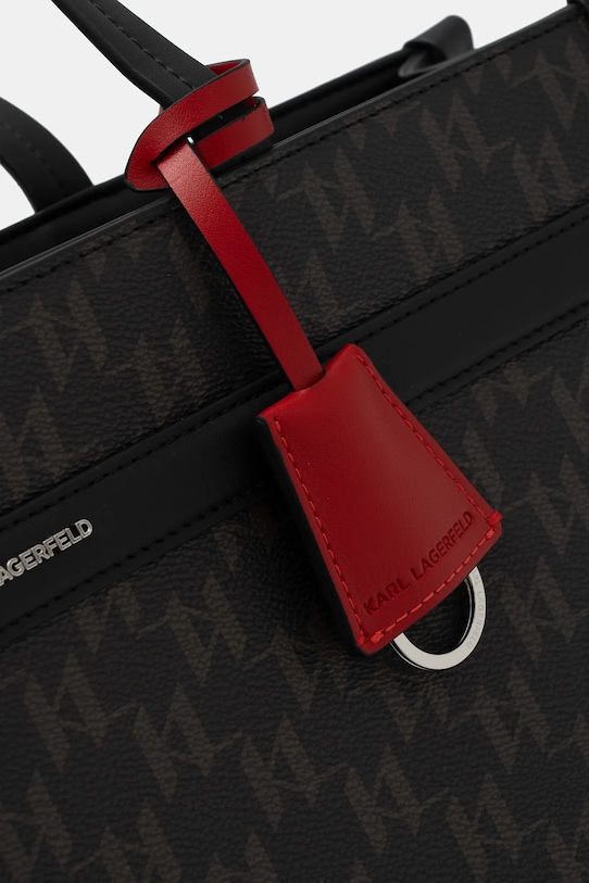 Τσάντα Karl Lagerfeld IKON MONOGRAM καφέ B1W30022