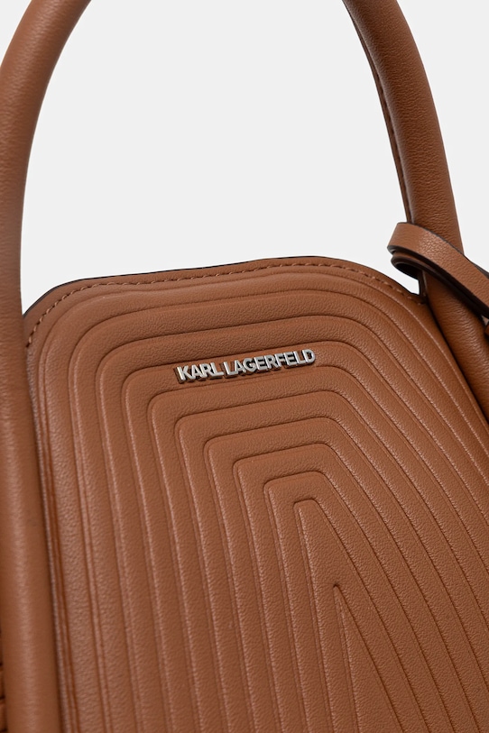 Чанта Karl Lagerfeld K/WELLEN MD кафяв B1W30044