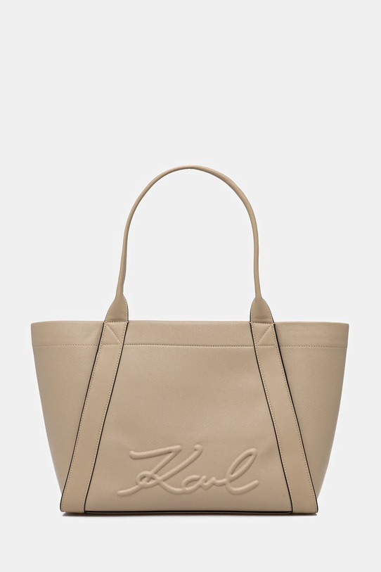 Karl Lagerfeld torebka K/VILLE mieści A4 beżowy B1W30066