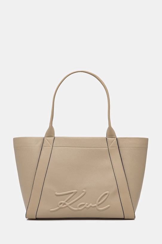 Karl Lagerfeld torebka K/VILLE mieści A4 beżowy B1W30066
