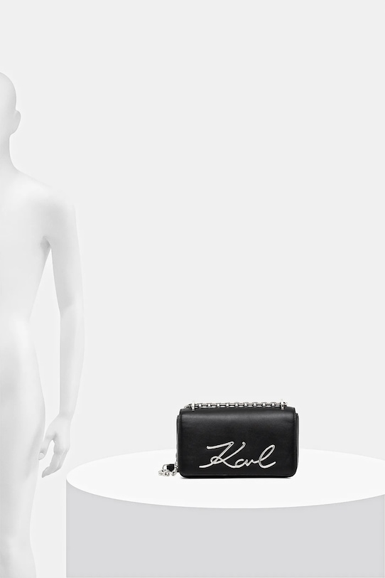 Δερμάτινη τσάντα Karl Lagerfeld K/SIGNATURE B1W30046