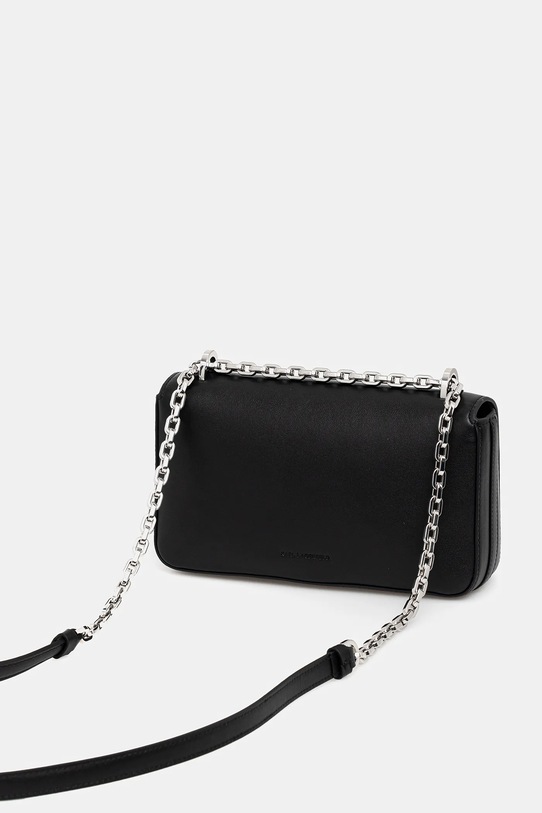 Akcesoria Karl Lagerfeld torebka skórzana K/SIGNATURE B1W30046 czarny