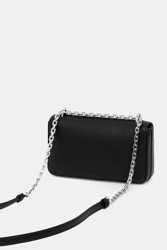 Αξεσουάρ Δερμάτινη τσάντα Karl Lagerfeld K/SIGNATURE B1W30046 μαύρο