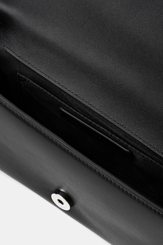 Δερμάτινη τσάντα Karl Lagerfeld K/SIGNATURE B1W30046 μαύρο