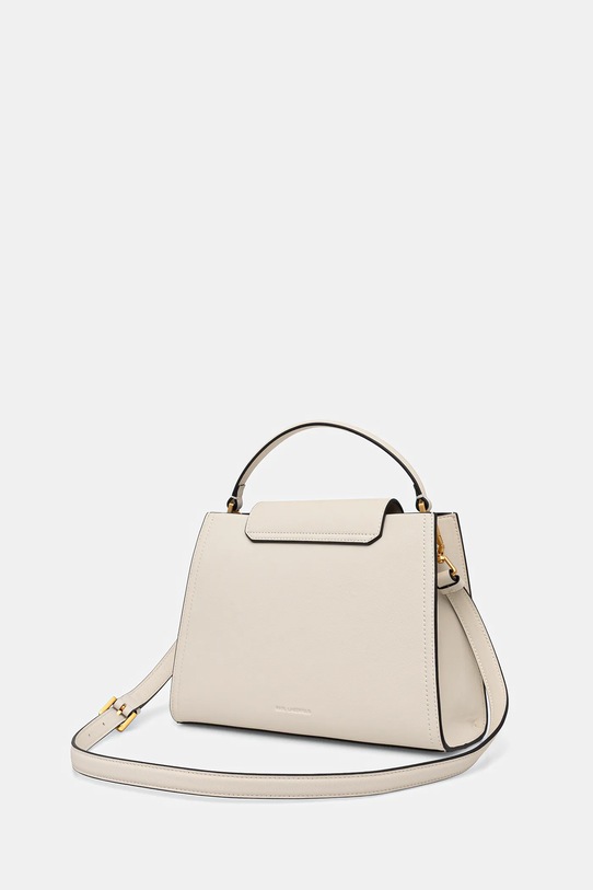 Akcesoria Karl Lagerfeld torebka skórzana K/SIGNATURE B1W30058 beżowy