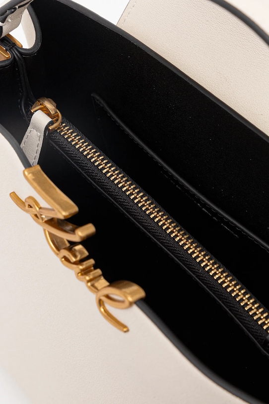 Karl Lagerfeld torebka skórzana K/SIGNATURE B1W30058 beżowy