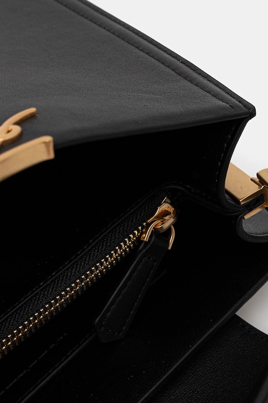 Karl Lagerfeld torebka skórzana K/SIGNATURE B1W30058 czarny