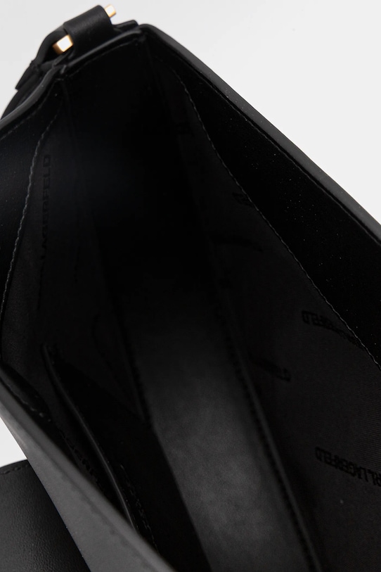 Кожена чанта Karl Lagerfeld K/SIGNATURE B1W30059 черен