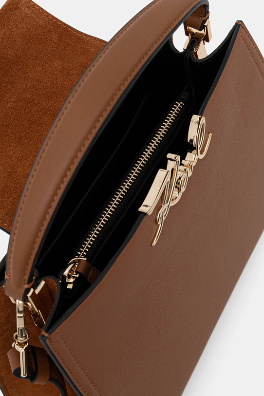 Usnjena torbica Karl Lagerfeld K/SIGNATURE B1W30061 rjava