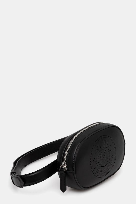 Karl Lagerfeld nerka skórzana K/CIRCLE B1W30075 czarny SS26