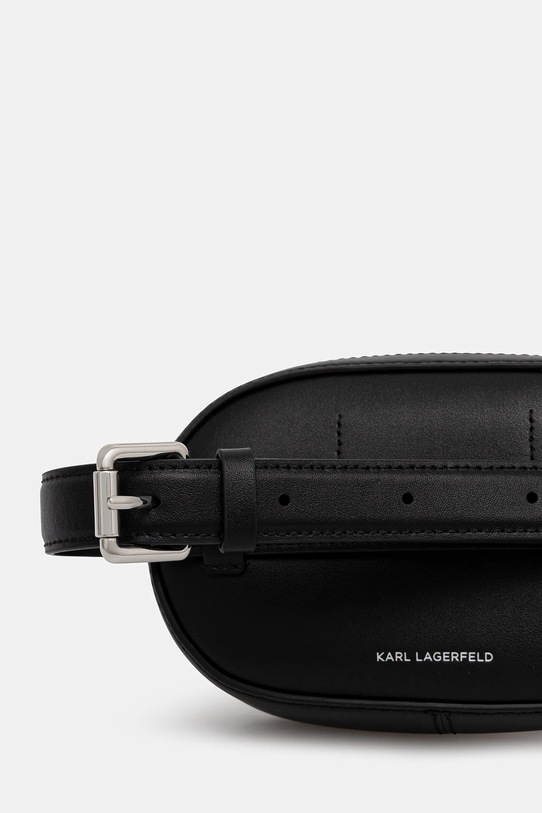 Akcesoria Karl Lagerfeld nerka skórzana K/CIRCLE B1W30075 czarny