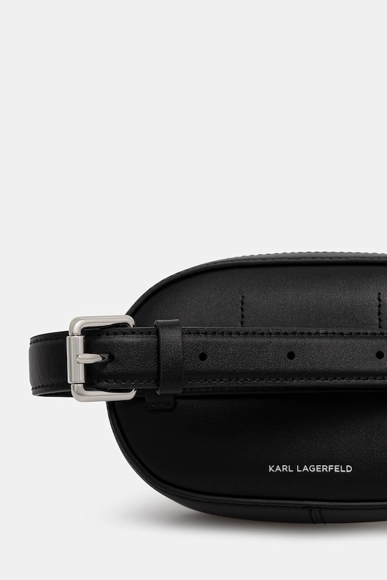 Akcesoria Karl Lagerfeld nerka skórzana K/CIRCLE B1W30075 czarny