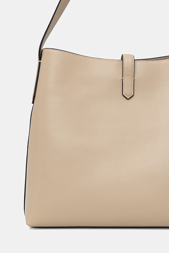 Αξεσουάρ Δερμάτινη τσάντα Karl Lagerfeld K/AUTOGRAPH B1W30096 μπεζ