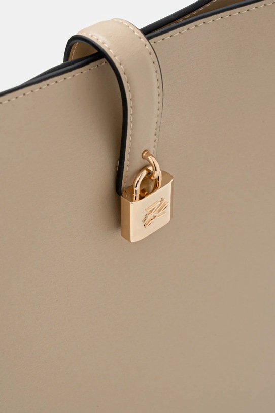 Kožna torba Karl Lagerfeld K/AUTOGRAPH bež B1W30096