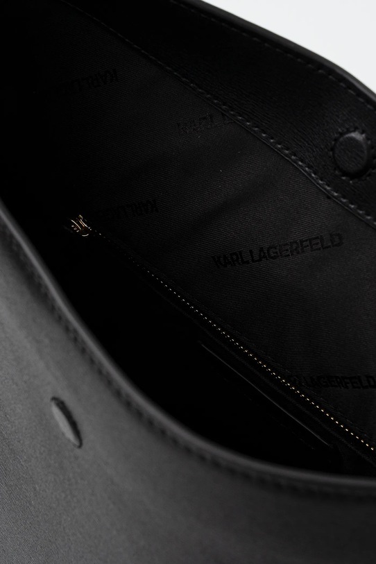 Karl Lagerfeld torebka skórzana K/AUTOGRAPH B1W30096 czarny