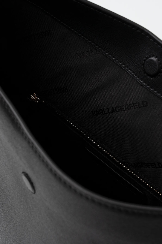 Karl Lagerfeld torebka skórzana K/AUTOGRAPH B1W30096 czarny