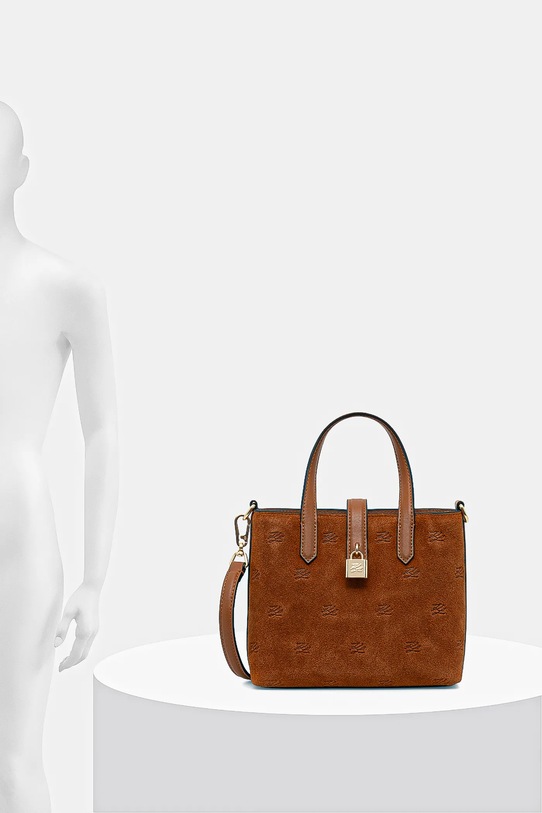 Karl Lagerfeld torebka zamszowa K/AUTOGRAPH B1W30104