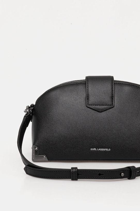 Akcesoria Karl Lagerfeld torebka skórzana K/TRUNK B1W30124 czarny