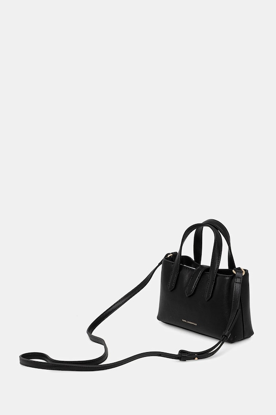 Akcesoria Karl Lagerfeld torebka skórzana K/AUTOGRAPH B1W32027 czarny