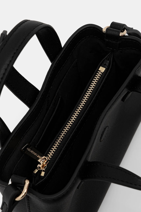 Karl Lagerfeld torebka skórzana K/AUTOGRAPH B1W32027 czarny