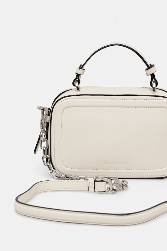 Akcesoria Karl Lagerfeld torebka skórzana K/AUTOGRAPH B1W30269 biały