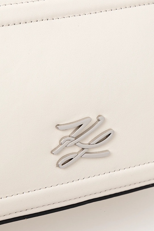 Karl Lagerfeld torebka skórzana K/AUTOGRAPH B1W30269 biały