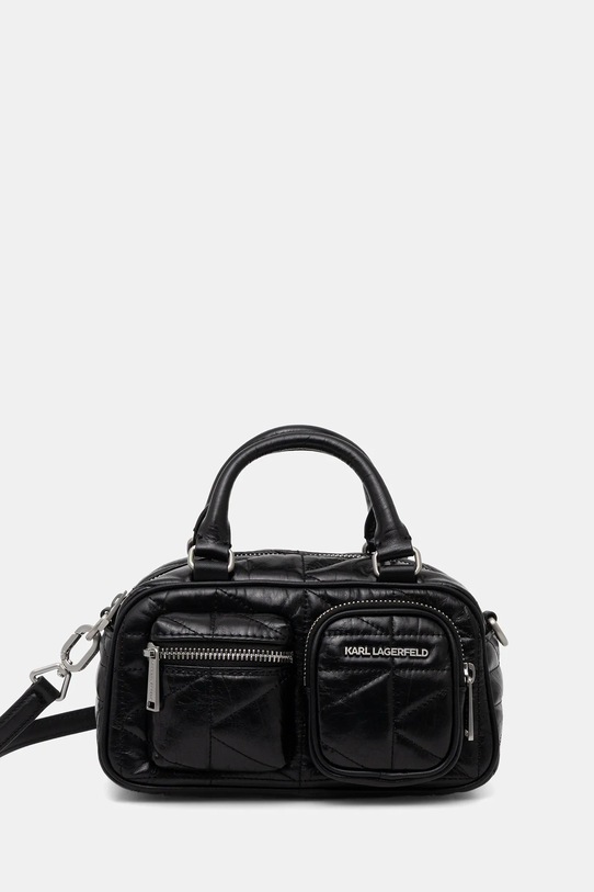 Karl Lagerfeld torebka K/KUILT skóra licowa czarny B1W30090