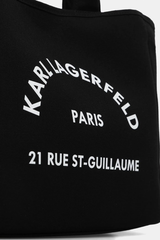 Bombažna torba Karl Lagerfeld K/RSG črna B1W50010