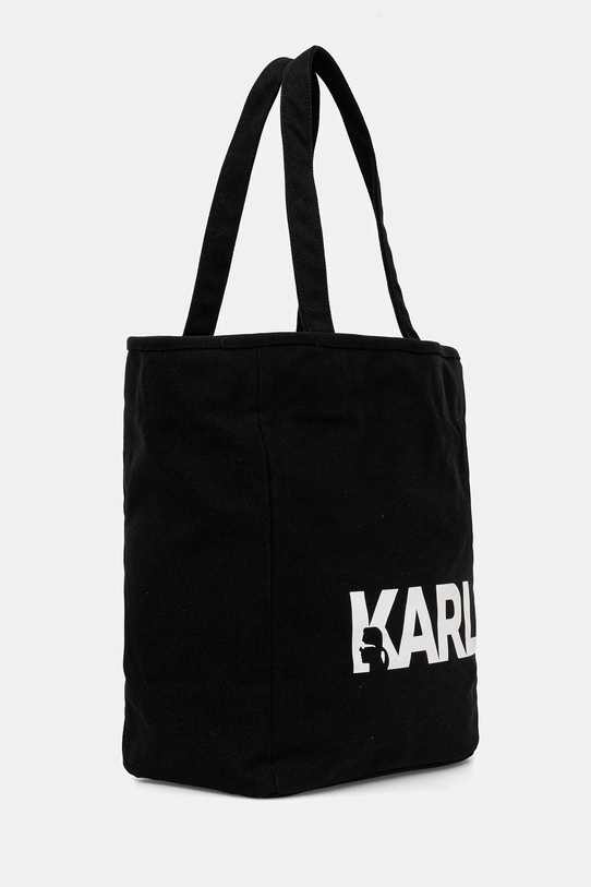 Bavlnená taška Karl Lagerfeld K/ESSENTIAL B1W50050 čierna SS26