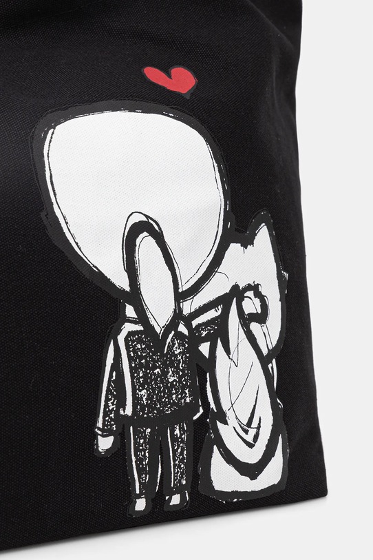 Βαμβακερή τσάντα Karl Lagerfeld IKON μαύρο B1W50052