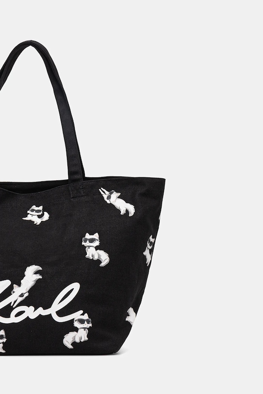 Dodatki Bombažna torba Karl Lagerfeld IKON B1W50053 črna