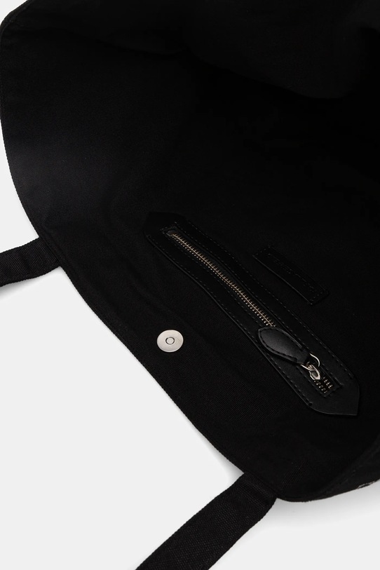 Bombažna torba Karl Lagerfeld IKON B1W50053 črna