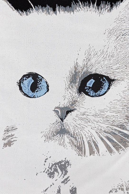 Karl Lagerfeld geantă de bumbac IKON alb B1W50058