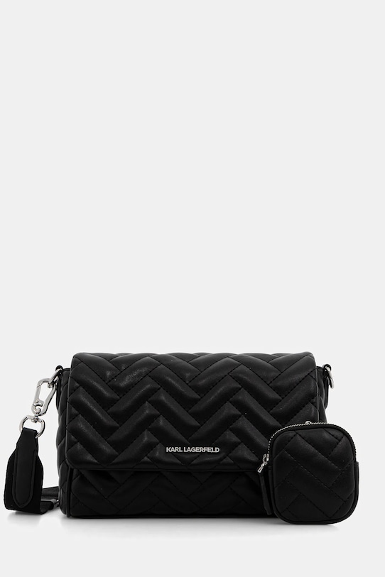 Karl Lagerfeld torebka K/BRICK nie mieści A4 czarny B1W30040