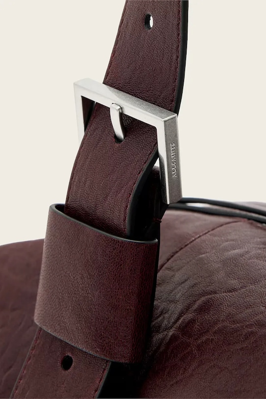 AllSaints torebka skórzana bordowy W493XD