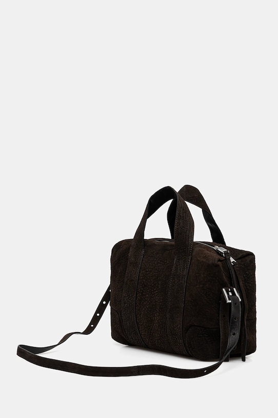 Akcesoria AllSaints torebka skórzana W615XD brązowy