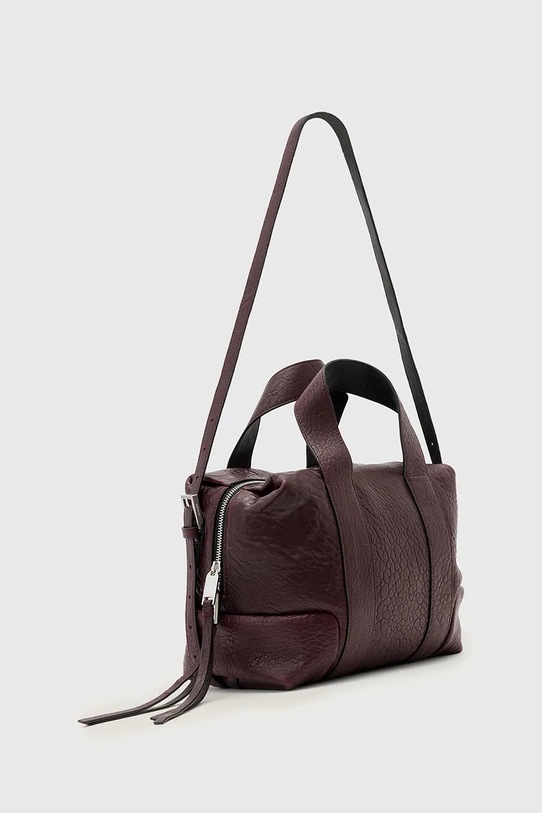 Akcesoria AllSaints torebka skórzana W509XD brązowy