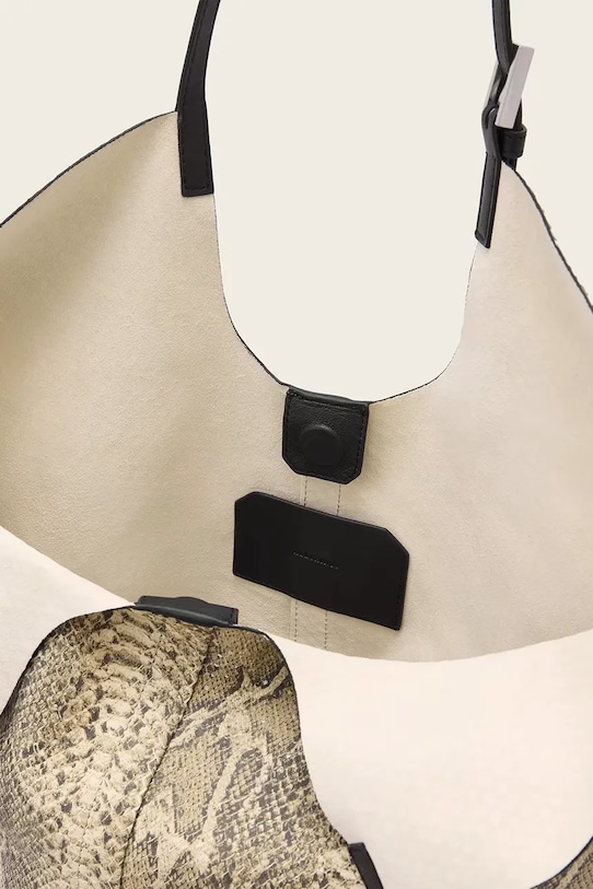 AllSaints torebka skórzana beżowy W652XD