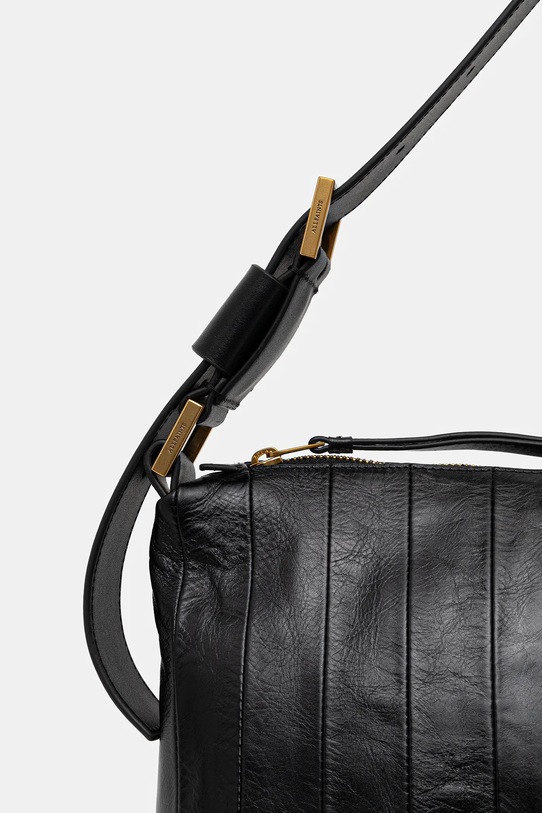 AllSaints torebka skórzana czarny W561XD