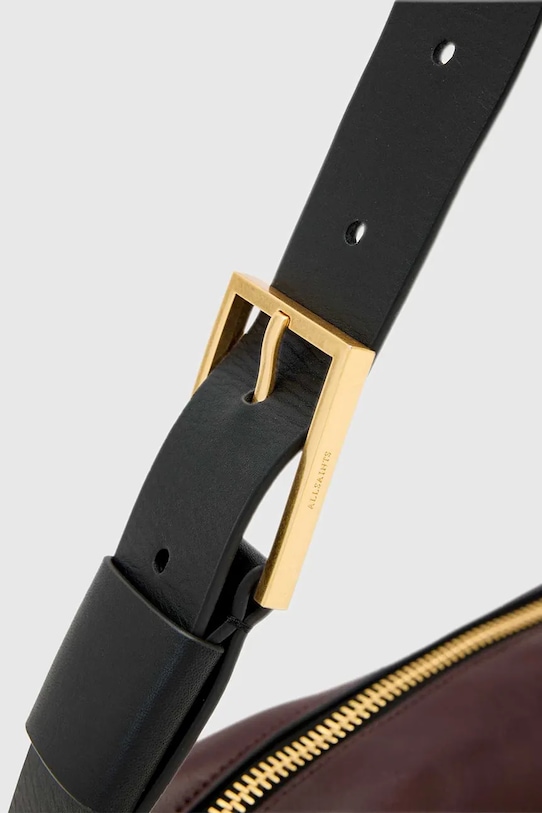 Kožená kabelka AllSaints burgundské W565XD