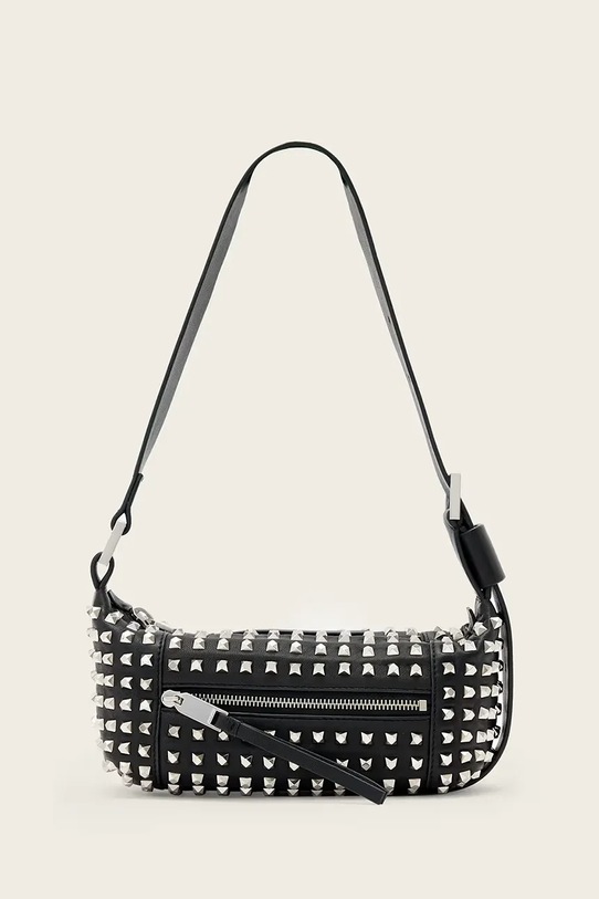 AllSaints torebka skórzana nie mieści A4 czarny W558XD