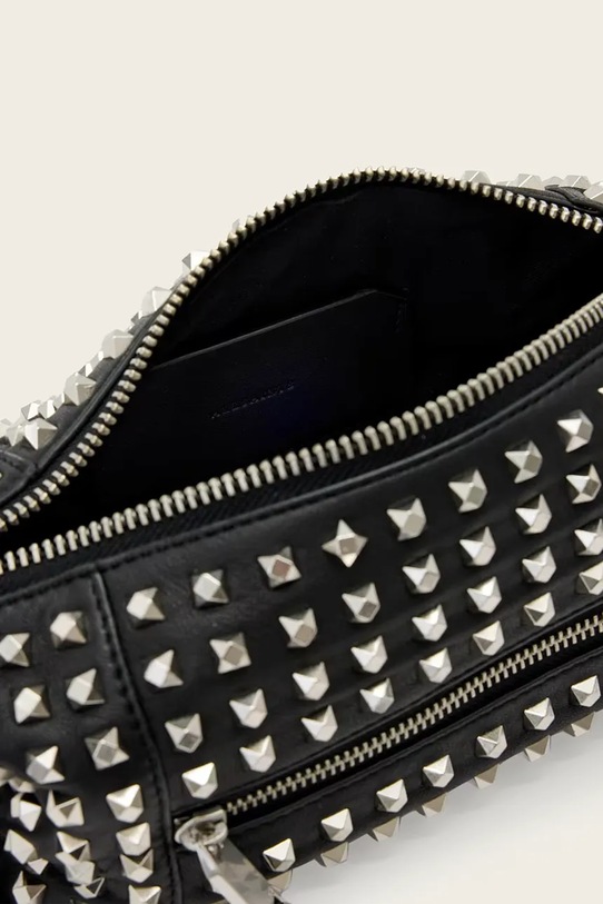 AllSaints torebka skórzana czarny W558XD