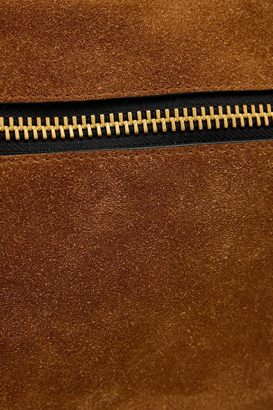 Τσάντα σουέτ AllSaints καφέ W568XD