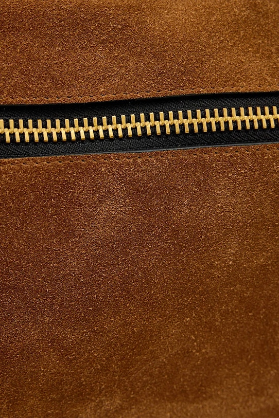 Τσάντα σουέτ AllSaints καφέ W568XD