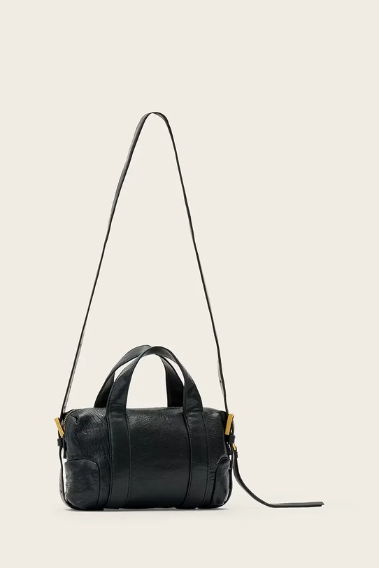 Akcesoria AllSaints torebka skórzana W510XD czarny