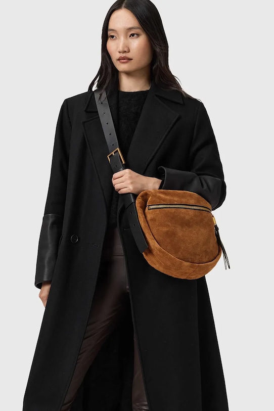 AllSaints torebka zamszowa W566XD