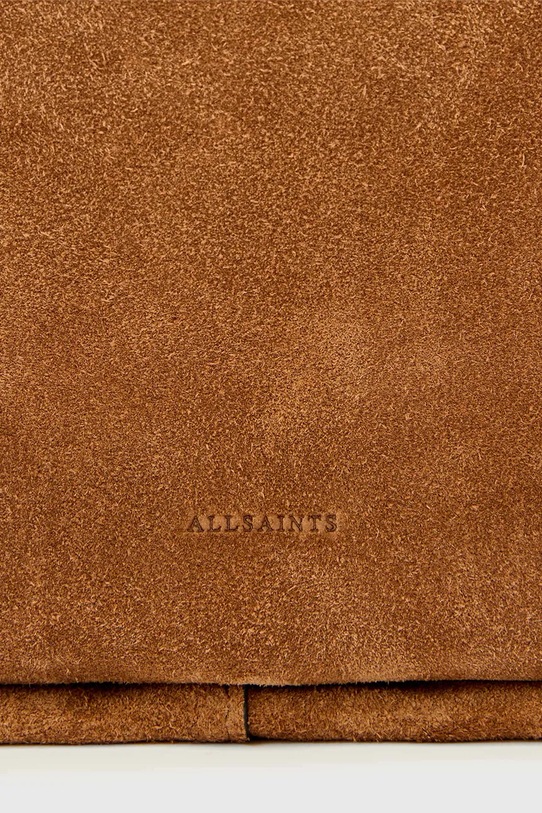 Τσάντα σουέτ AllSaints W566XD καφέ
