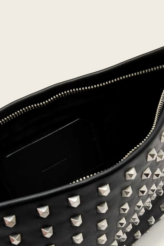 AllSaints kopertówka skórzana czarny W614XD