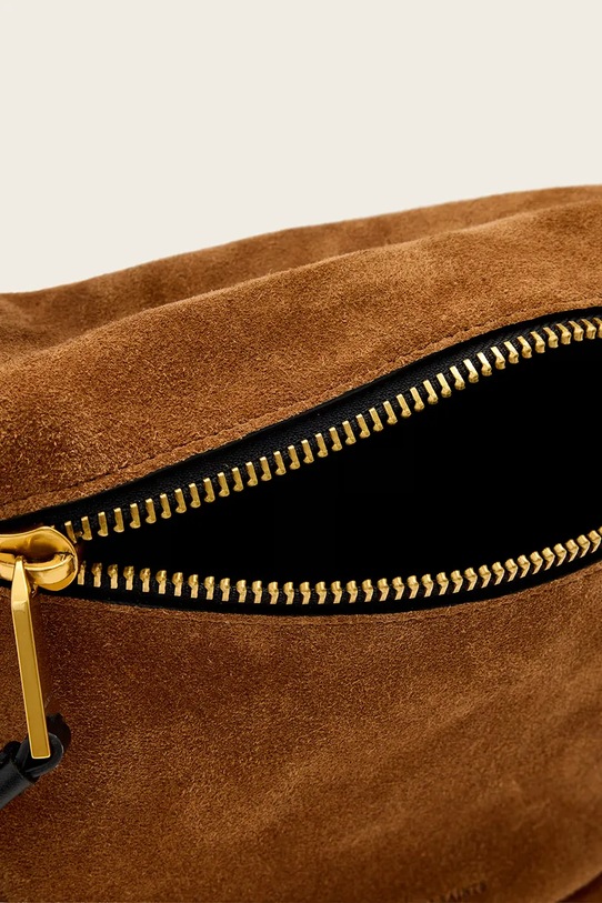 Τσάντα σουέτ AllSaints W564XD καφέ